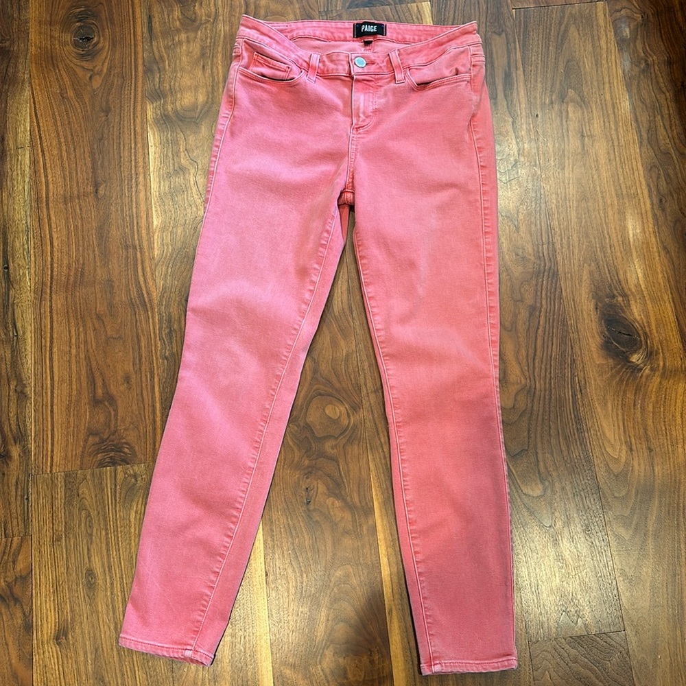 Paige Peach Verdugo Skinny Ankle Jeans Size 29